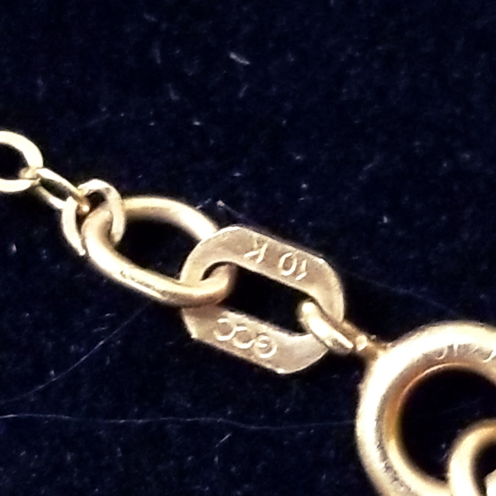 10k Gold GCC Bracelet with empty name plate - Picture 4 of 7